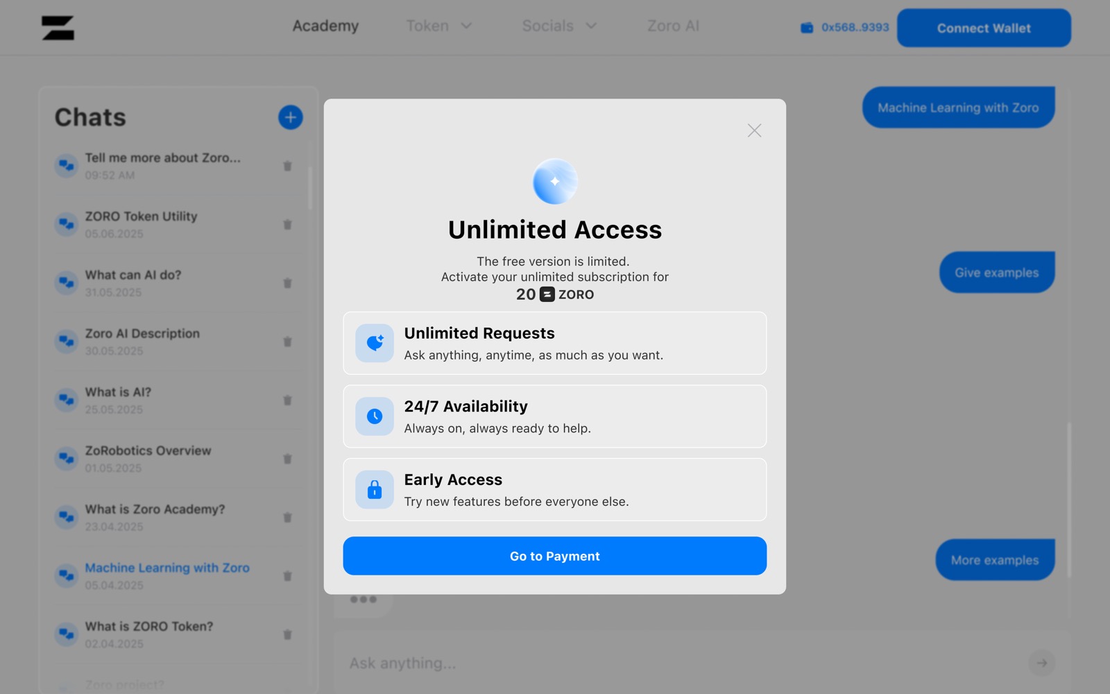 Upgrade Modal